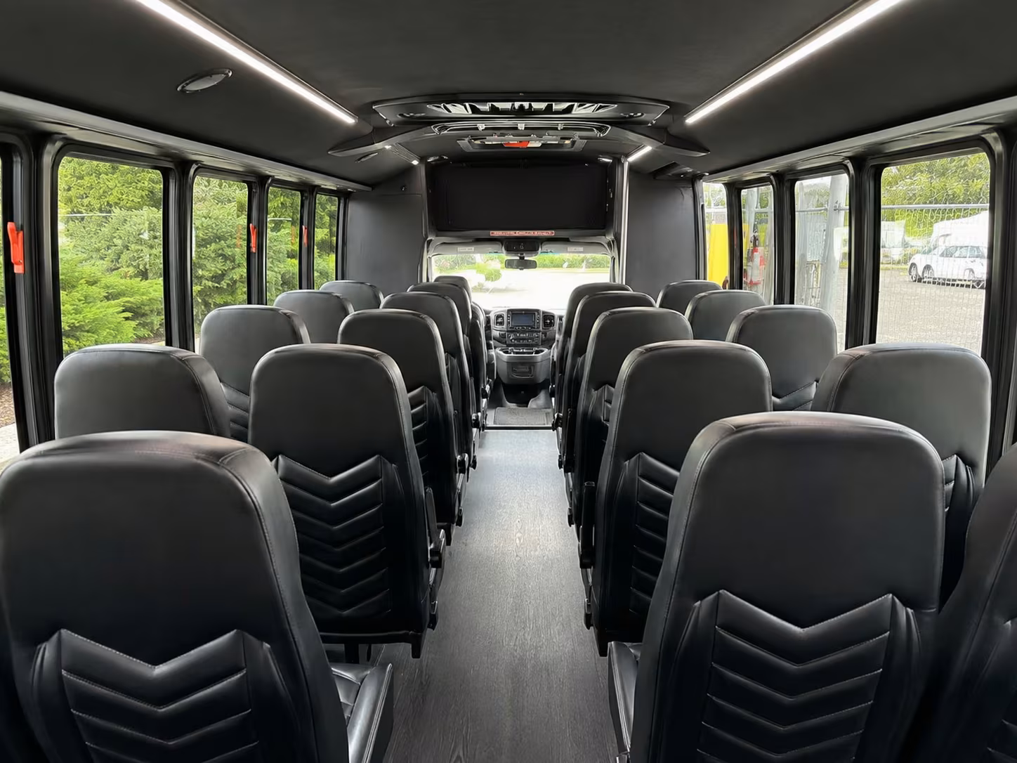 15 passenger minibus interior