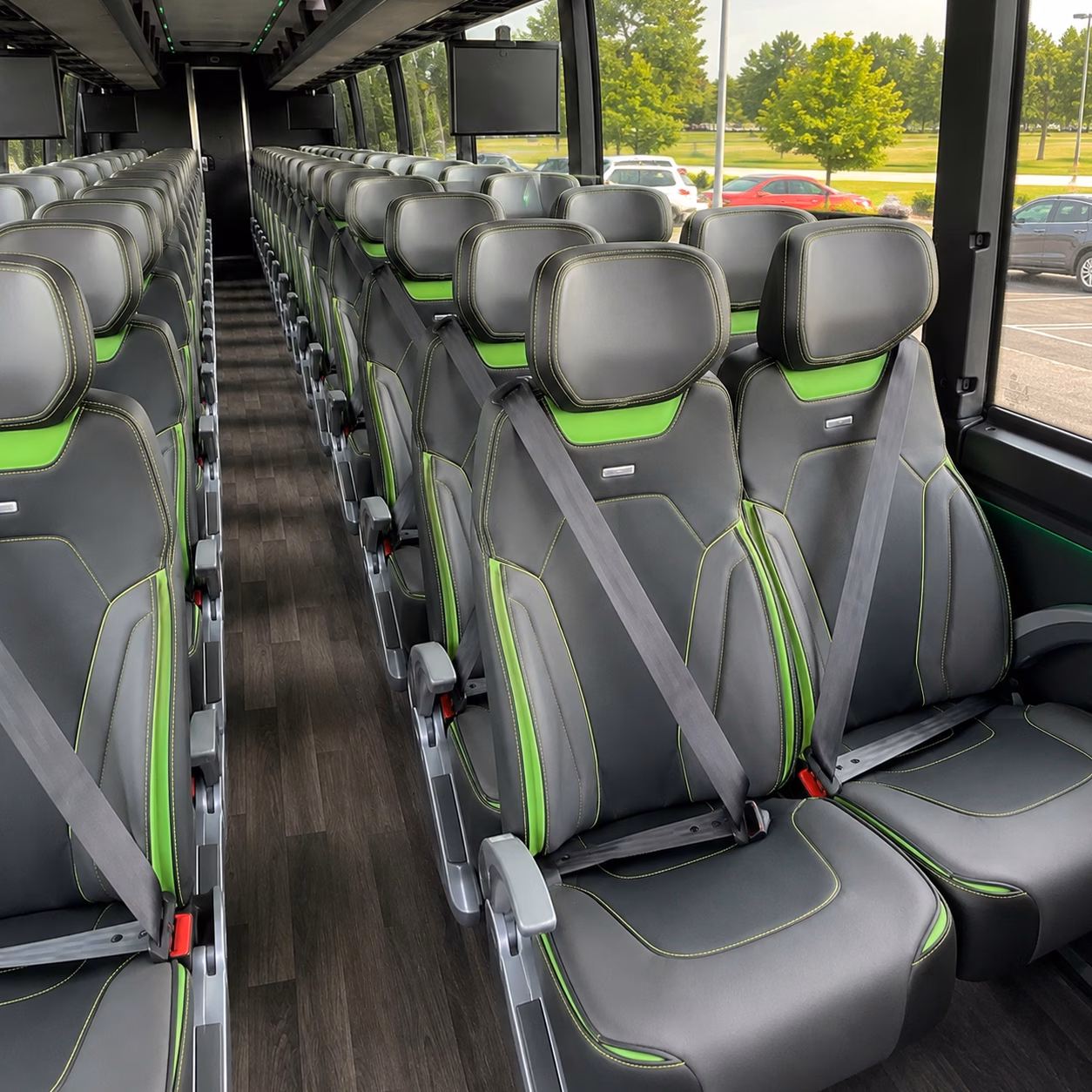 beaumont charter bus rental inside