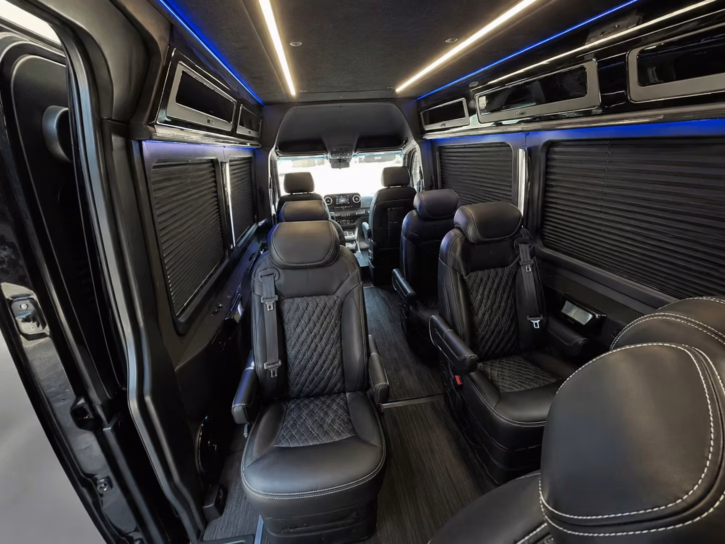 sprinter van with driver inside