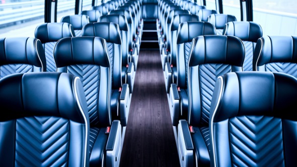 beaumont 54 passenger charter bus inside