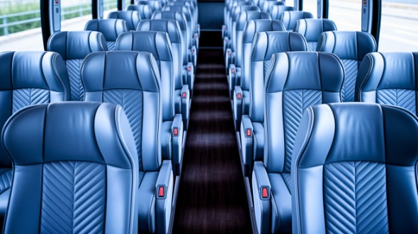 beaumont 54 passenger charter bus interior