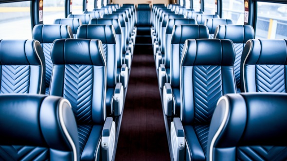 beaumont 55 passenger charter bus inside