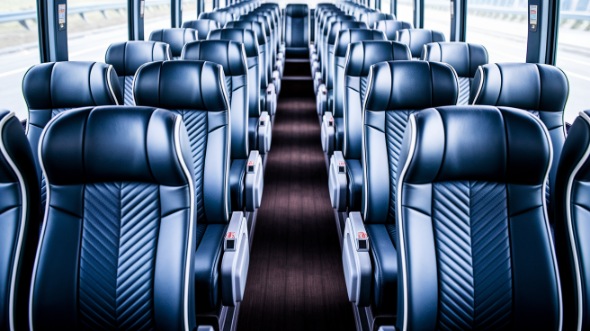 beaumont 56 passenger charter bus inside