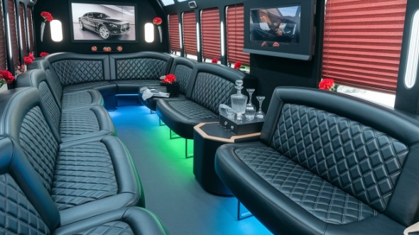 beaumont party bus rental inside