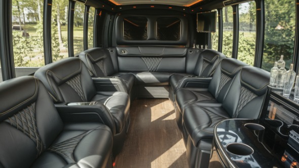 sprinter limo rental interior beaumont